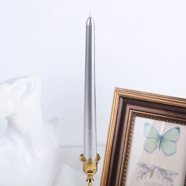Lumanare Decorativa, Pentru Masa, 25 Cm, Din Parafina, Fara Fum, Ardere 7.5H,