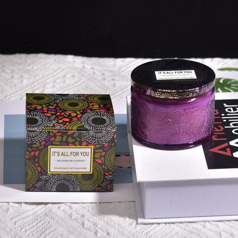 Lumanare Parfumata, Mov, Aroma De Ceai - vivimall.ro
