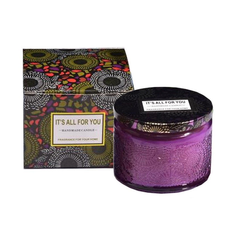 Lumanare Parfumata, Mov, Aroma De Ceai - vivimall.ro