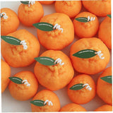 Lumanare Parfumata, Vivimall, Model Portocala Mica, Ardere 10h, 140 g, 7 x 7 cm, Parfum de Portocala, Portocaliu - vivimall.ro