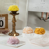 Lumanare Parfumata, Vivimall, Model Trandafir, Ardere 10h, 70 g, 7.5 x 3.5 cm, Parfum de Lavanda, Lila - vivimall.ro