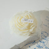 Lumanare Parfumata, Vivimall, Model Trandafir, Ardere 10h, 70 g, 7.5 x 3.5 cm, Parfum de Tuberoza, Alb - vivimall.ro