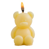 Lumanare Parfumata, Vivimall, Model Ursulet, Galbena, Aroma de Lime si Citrice, 5.5x3.6x4 cm - vivimall.ro