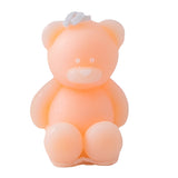 Lumanare Parfumata, Vivimall, Model Ursulet, Portocalie, Aroma de Piersica, 5.5x3.6x4 cm - vivimall.ro