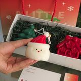 Lumanari Parfumate de Craciun, Flippy, GIFT BOX din 3 Lumanari din Ceara de Soia, Model C Om de Zapada, Brad, Casuta, 22.5 x 9.5 x 9 cm, Multicolor - vivimall.ro