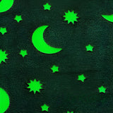 Patura Fosforescenta, Vivimall, Moale, Pufoasa, Lumineaza in Intuneric, 1.5x2 m, Model Cer Instelat, Gri - vivimall.ro