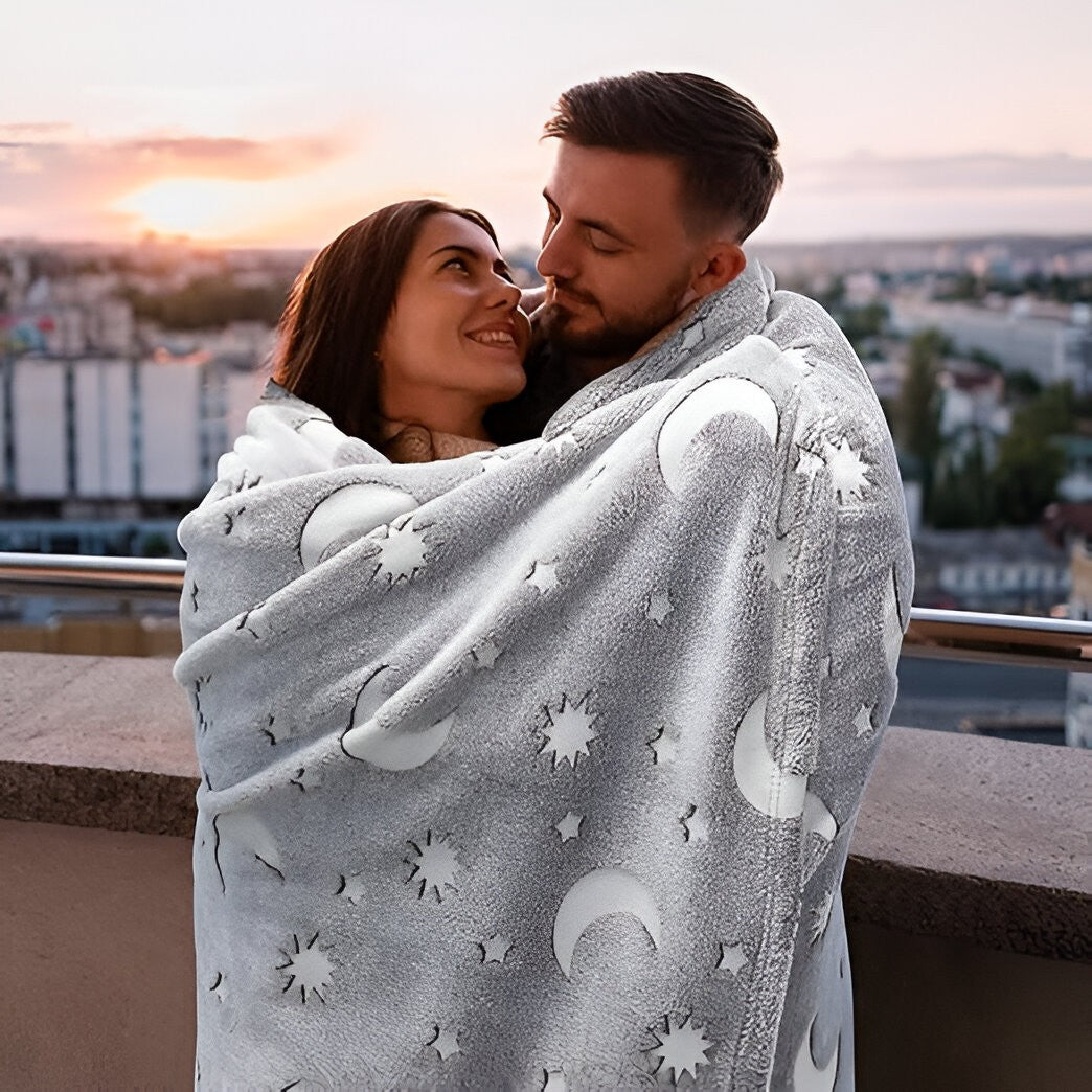 Patura Fosforescentă Cu Cer Instelat | GlowBlanket - vivimall.ro