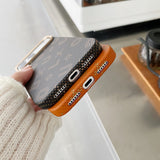 Carcasa Magentica, Vivimall, din Fibra de Carbon, pentru iPhone 17 Air, Portocaliu - vivimall.ro