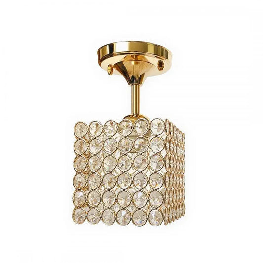 Lustra Catrina Cristal, 1 X E27, Patrat - vivimall.ro