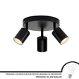 Lustra Joom Cu Proiectoare Rotund, 3 X Gu10 - vivimall.ro