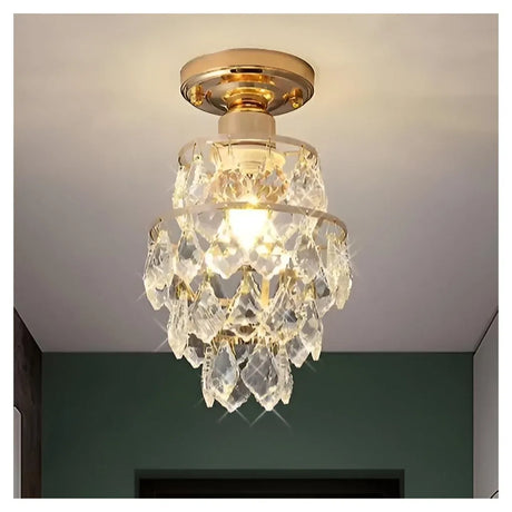 Lustra Ezzelin Cristal, 1*E27, Metal - vivimall.ro