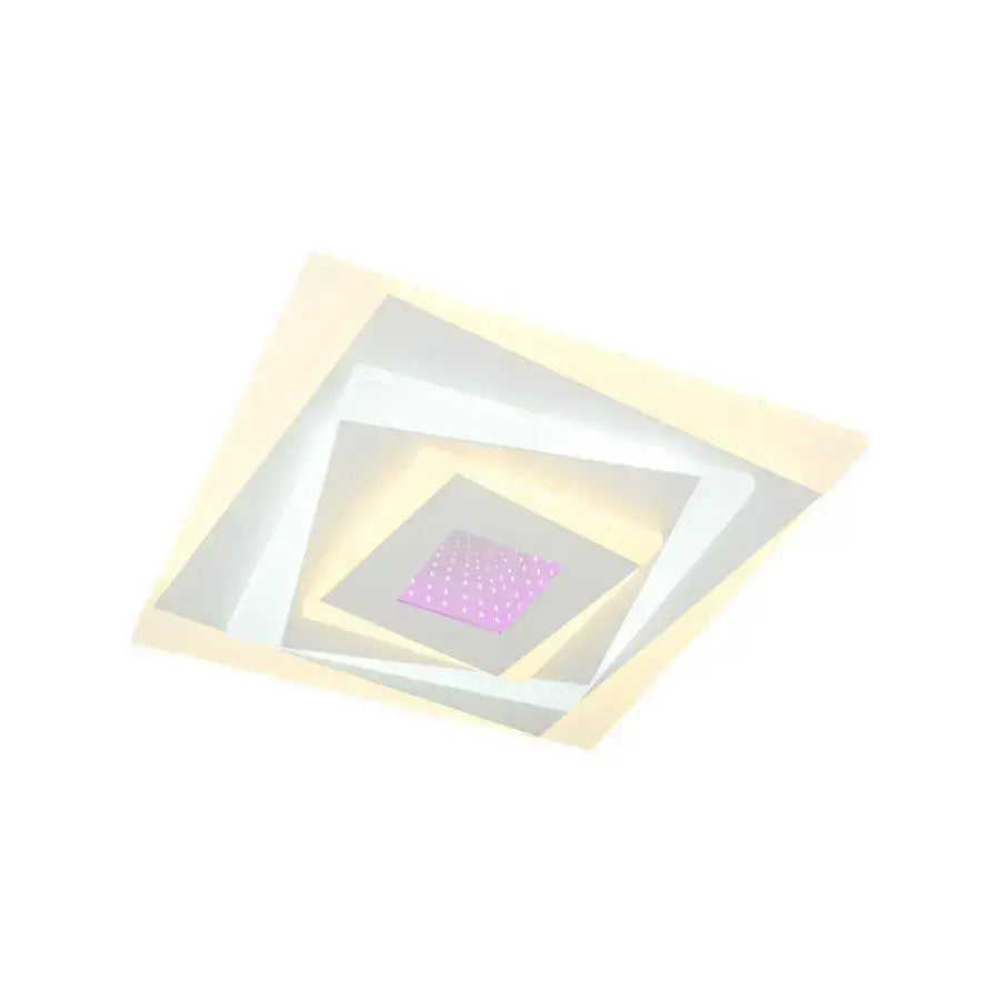 Lustra Led Nivara Rgb 3D, Lumina Rece/Calda/Neutra - vivimall.ro