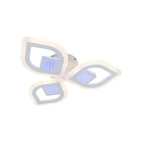 Lustra Led Cu Telecomanda Zeni 3D, 3 Elemente, Lumina Rece/Calda/Neutra, Dimabila - vivimall.ro
