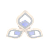 Lustra Led Cu Telecomanda Zeni 3D, 3 Elemente, Lumina Rece/Calda/Neutra, Dimabila - vivimall.ro