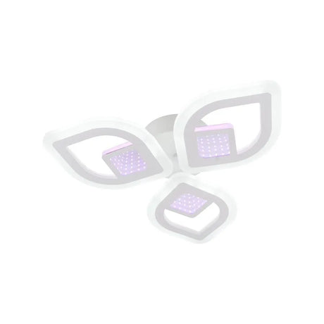 Lustra Led Cu Telecomanda Zeni 3D, 3 Elemente, Lumina Rece/Calda/Neutra, Dimabila - vivimall.ro