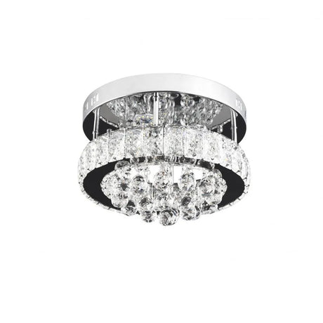Lustra Led Cu Cristal Abel, Diametru 47Cm, Lumina Rece/Calda/Neutra - vivimall.ro