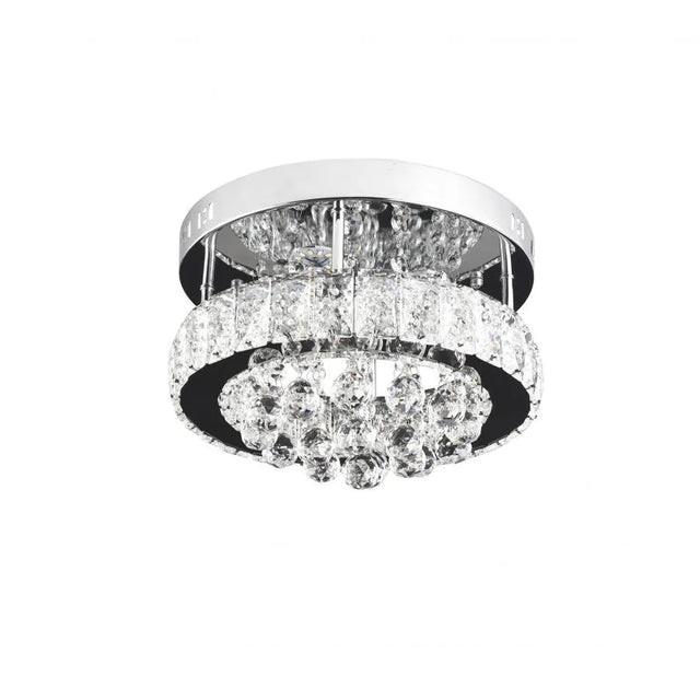 Lustra Led Cu Cristal Abel, Diametru 47Cm, Lumina Rece/Calda/Neutra - vivimall.ro