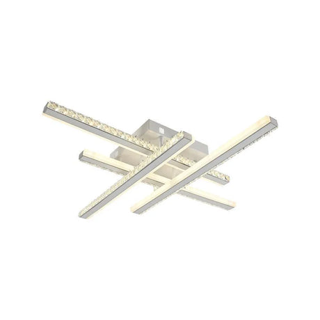 Lustra Led Cu Telecomanda Abigaia, 4 Elemente, Liniara, Lumina Rece/Calda/Neutra, Dimabila - vivimall.ro
