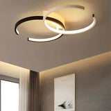 Lustra Led Cu Telecomanda Vector Semiarc, 2 Elemente, Lumina Rece/Calda/Neutra, Dimabila - vivimall.ro
