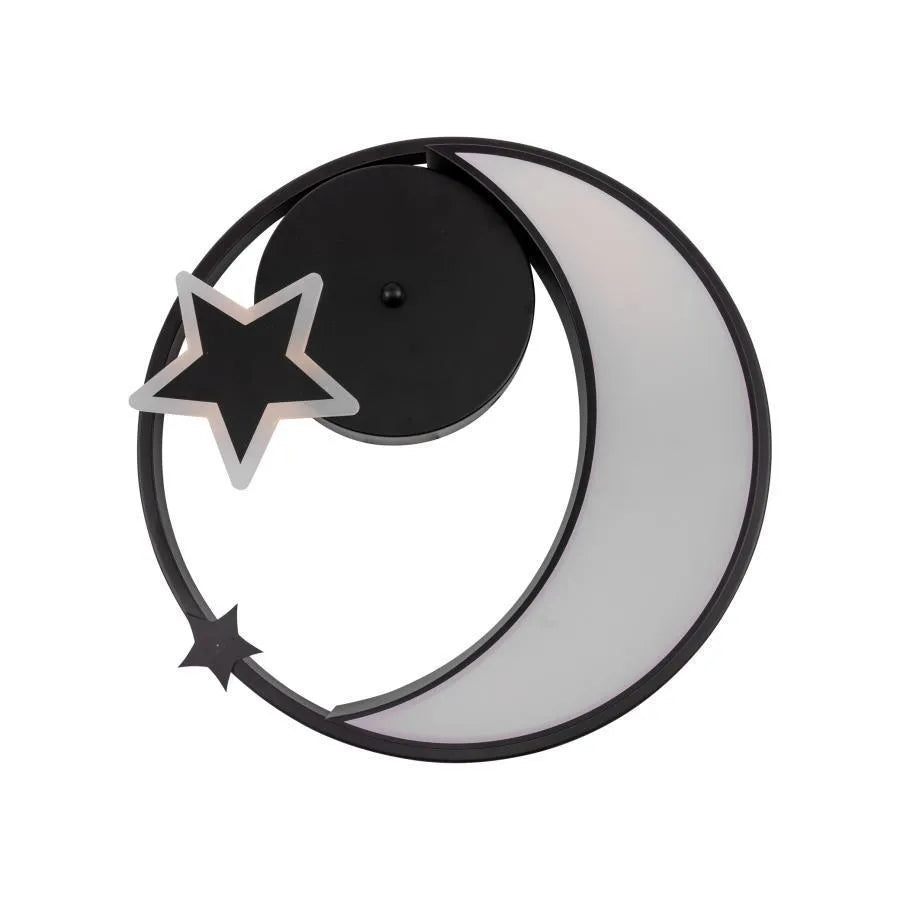 Lustra Led Cu Telecomanda Alyona, Luna Si Stea, Lumina Rece/Calda/Neutra, Dimabila - vivimall.ro