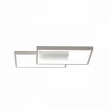 Lustra Led Cu Telecomanda Landyn, 2 Patrate, Lumina Rece/Calda/Neutra, Dimabila - vivimall.ro