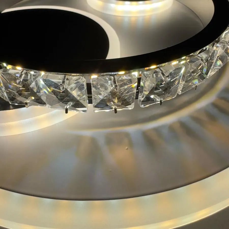 Lustră LED Cristal Ariella Rotundă | AriellaLED - vivimall.ro