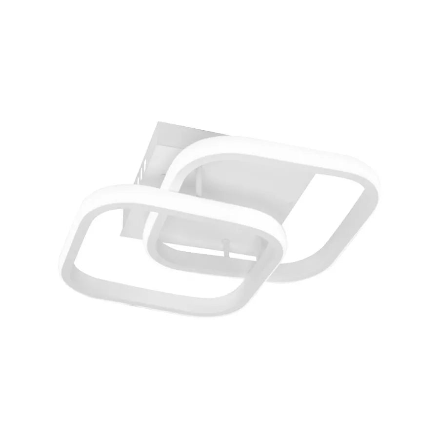 Lustra Led Vertex Matrix Romburi Suprapuse, 2 Romburi, Lumina Rece/Calda/Neutra - vivimall.ro