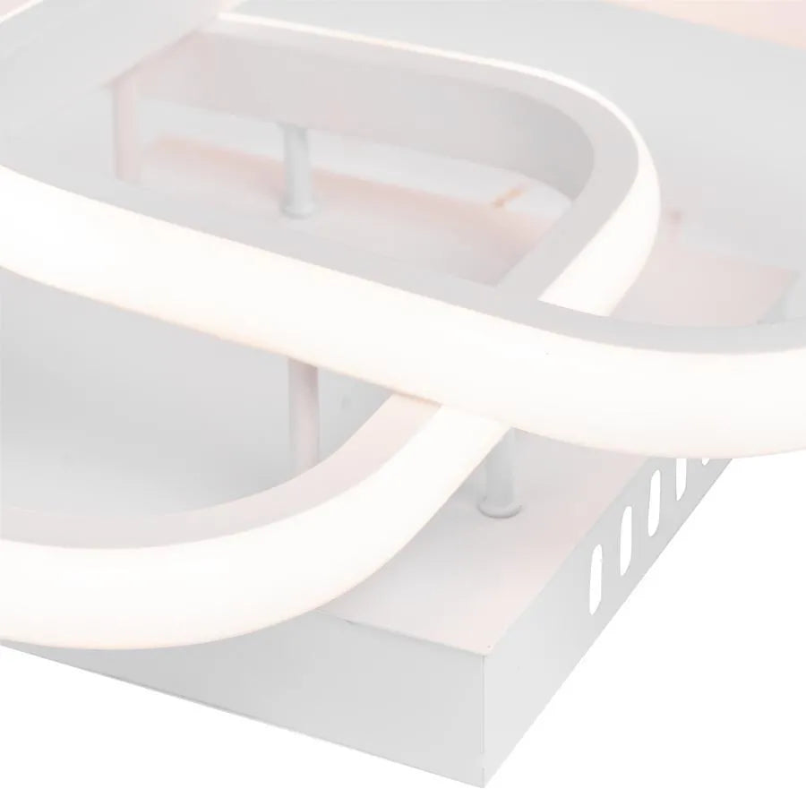 Lustra Led Vertex Matrix Romburi Suprapuse, 2 Romburi, Lumina Rece/Calda/Neutra - vivimall.ro