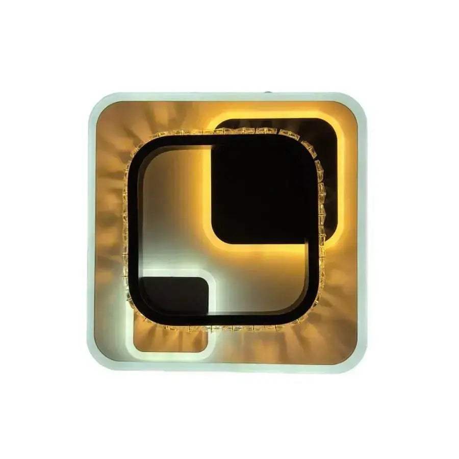 Lustra Led Cu Cristal Ariella, Patrata, Lumina Rece/Calda/Neutra - vivimall.ro