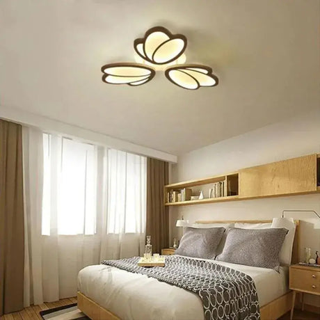 Lustra Led Cu Telecomanda Tulip, 3 Petale, Lumina Rece/Calda/Neutra, Dimabila - vivimall.ro