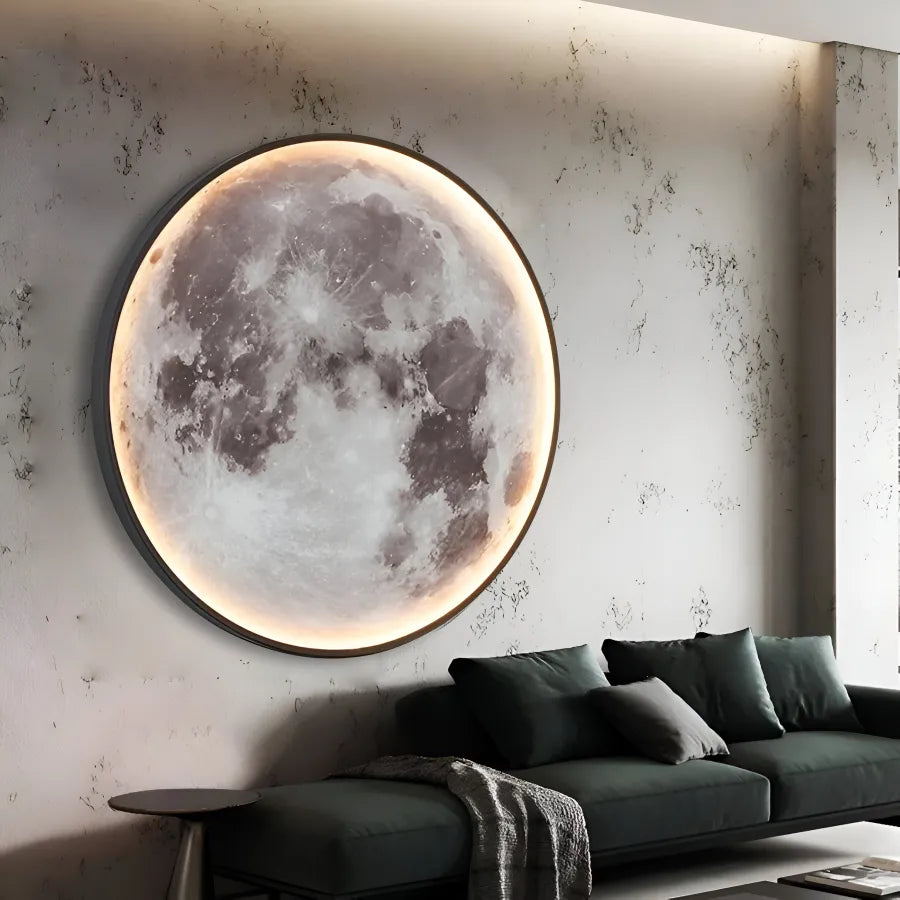 Aplica Led Decorativa Luna Diametru 120Cm 3000/4000/6000K - vivimall.ro