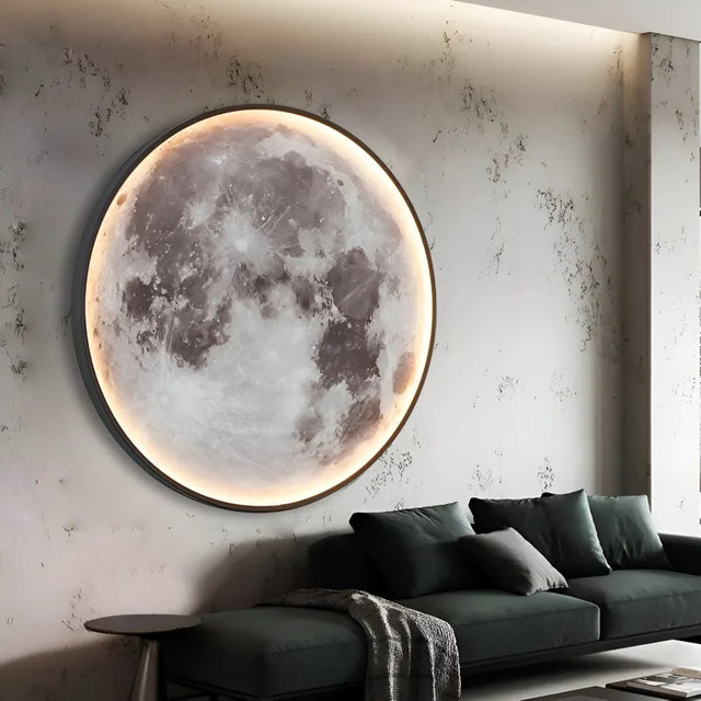 Aplica Led Decorativa Luna Diametru 120Cm 3000/4000/6000K - vivimall.ro