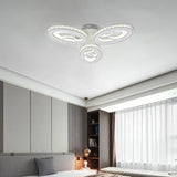 Lustra Led Cu Telecomanda Si Cristal Caprice, Lumina Rece/Calda/Neutra, Dimabila - vivimall.ro