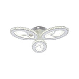 Lustra Led Cu Telecomanda Si Cristal Caprice, Lumina Rece/Calda/Neutra, Dimabila - vivimall.ro