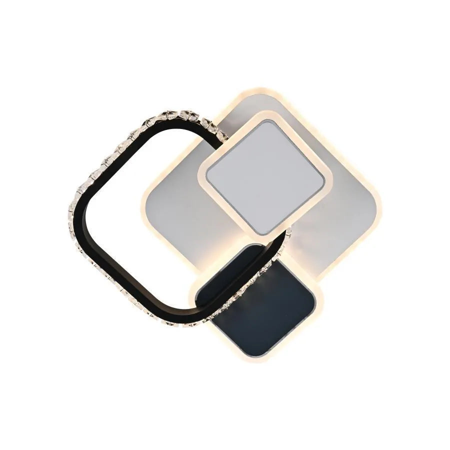 Lustra Led Cu Cristal Gella, Patrata, Lumina Rece/Calda/Neutra - vivimall.ro