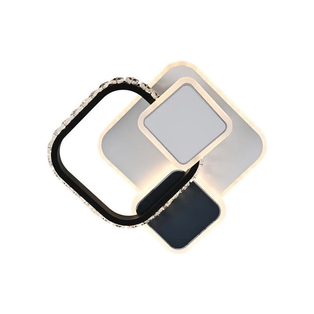 Lustra Led Cu Cristal Gella, Patrata, Lumina Rece/Calda/Neutra - vivimall.ro