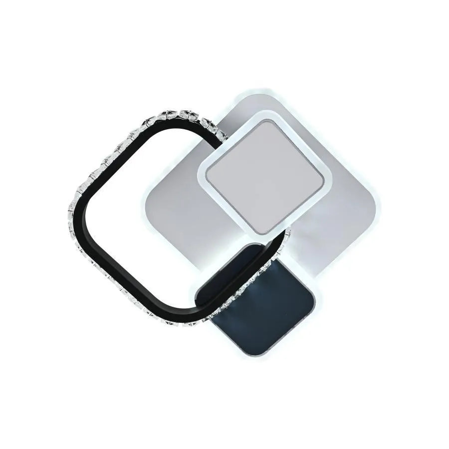 Lustra Led Cu Cristal Gella, Patrata, Lumina Rece/Calda/Neutra - vivimall.ro