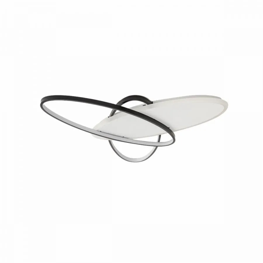 Lustra Led Cu Telecomanda Liguria, 3 Ovale, Lumina Rece/Calda/Neutra, Dimabila - vivimall.ro