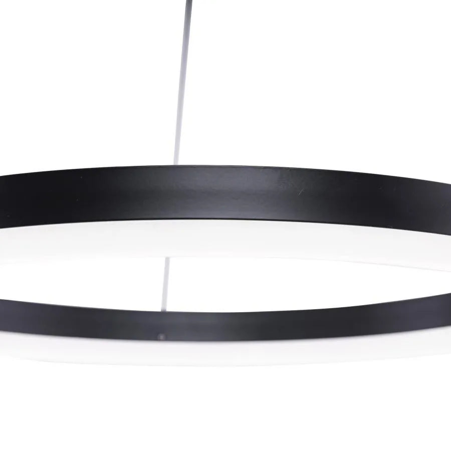 Lustra Led Suspendata Cu Telecomanda Anina, 1 Cerc, Lumina Rece/Calda/Neutra, Dimabila - vivimall.ro