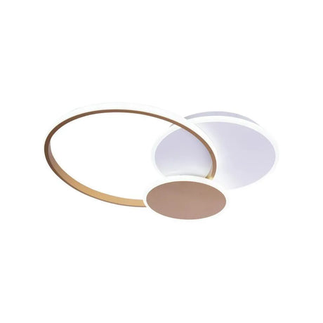 Lustra Led Cu Telecomanda Killian, 3 Cercuri, Lumina Rece/Calda/Neutra, Dimabila - vivimall.ro