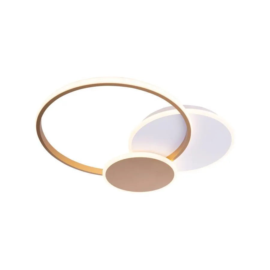 Lustra Led Cu Telecomanda Killian, 3 Cercuri, Lumina Rece/Calda/Neutra, Dimabila - vivimall.ro