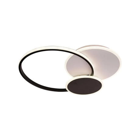 Lustra Led Cu Telecomanda Killian, 3 Cercuri, Lumina Rece/Calda/Neutra, Dimabila - vivimall.ro