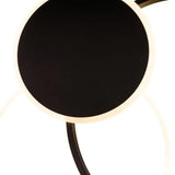 Lustra Led Cu Telecomanda Killian, 3 Cercuri, Lumina Rece/Calda/Neutra, Dimabila - vivimall.ro