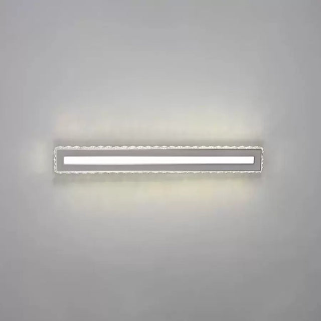 Lustra Led Cu Cristal Pierce, Liniara, Lumina Rece/Calda/Neutra - vivimall.ro