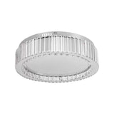 Lustra Led Cu Telecomanda Si Cristal Madox, Lumina Rece/Calda/Neutra, Dimabila - vivimall.ro