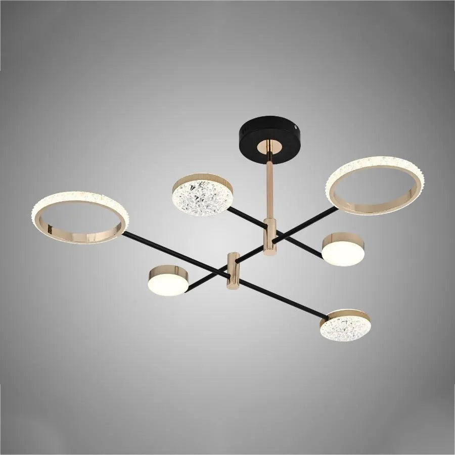 Lustra Led Augustus, 6 Elemente, Liniara, Lumina Rece/Calda/Neutra - vivimall.ro