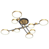 Lustra Led Cu Telecomanda Grupces, 8 Elemente, Lumina Rece/Calda/Neutra, Dimabila - vivimall.ro
