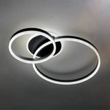 Lustra Led Cu Telecomanda Elisabeth, 2 Cercuri, Lumina Rece/Calda/Neutra, Dimabila - vivimall.ro