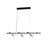 Lustra Led Suspendata Cu Telecomanda Jeremy, Liniara, Lumina Rece/Calda/Neutra, Dimabila - vivimall.ro