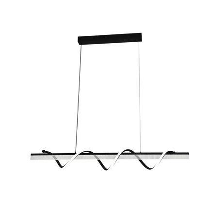 Lustra Led Suspendata Cu Telecomanda Jeremy, Liniara, Lumina Rece/Calda/Neutra, Dimabila - vivimall.ro